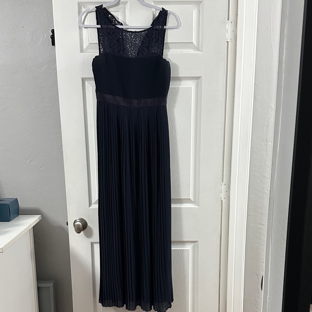 H&M Elegant Navy Lace Maxi Dress